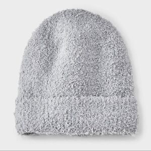 Fuzzy Knitted Beanie Hat - art class™ Gray